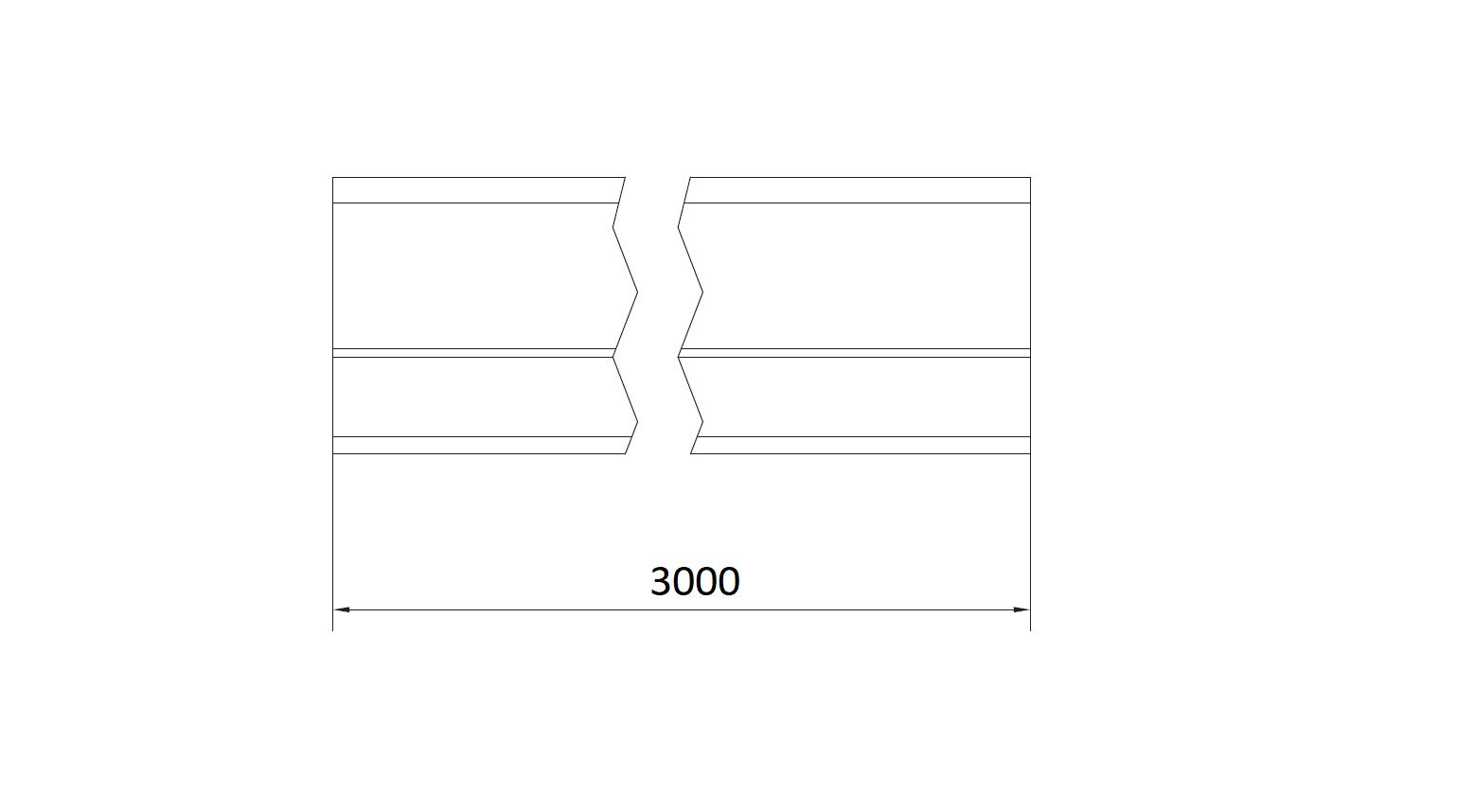 STAGE MZ 3 - Рельс направляющий, оцинкованный, 3 м, серия M