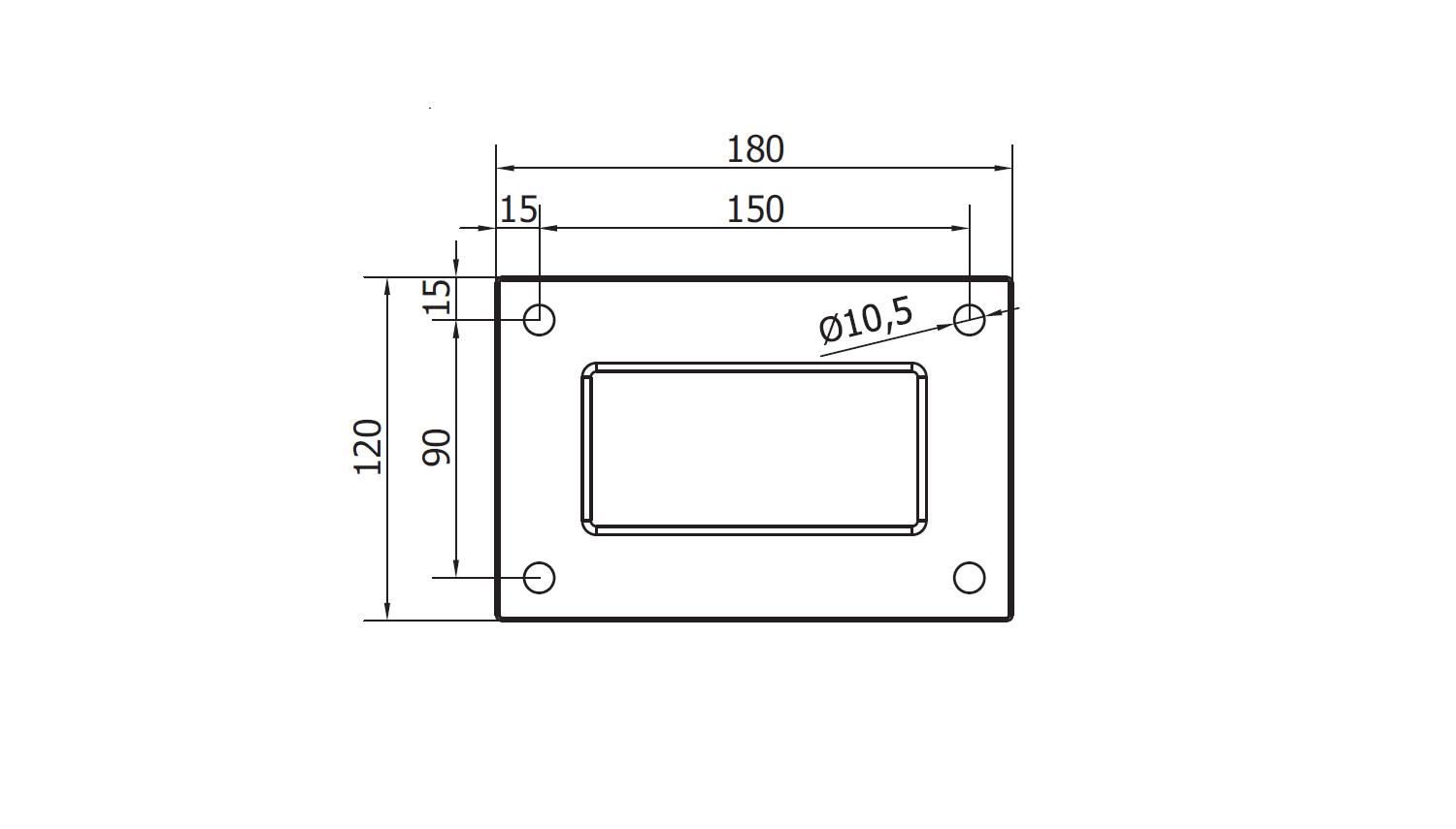 PARK L 350 - Kронштейн 350x120мм с крепежем для LAST L и всех моделей PADDOCK