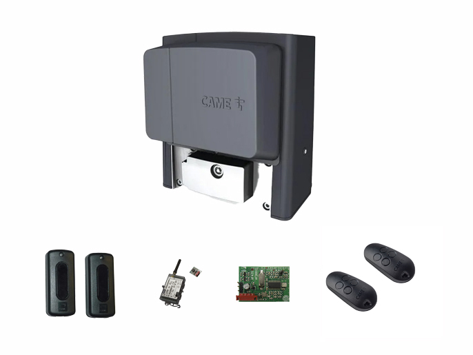 BX708AGS GSM Connect - Комплект автоматики для для откатных ворот на основе привода BX708 с управлением через приложение (встроенный блок управления ZBX7N, фотоэлементы)