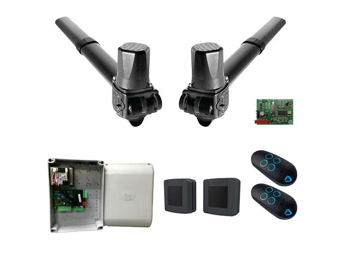 KR310 RC combo KIT - Комплект автоматики для двухстворчатых распашных ворот на основе привода KR310 (блок управления ZF1N, радиоуправление с динамическим кодом, фотоэлементы)