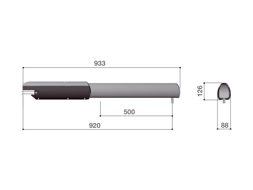 ATI5000A combo KIT - Комплект автоматики для двухстворчатых распашных ворот на основе привода А5000А (блок управления ZF1N, радиоуправление с фиксированным кодом)