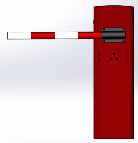 Тумба шлагбаума Миг-3 Арктик с приводом, подогревом, БЭ цифра-1 (IP54)