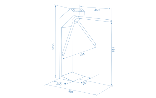 Турникет-трипод TTR-04.1 для помещений