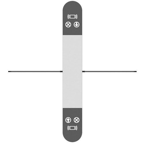 Турникет распашной БЛОКПОСТ РСП 800 С средняя секция для РСП 400