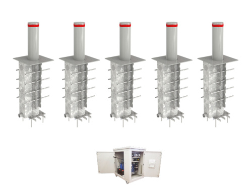 Блокиратор автоматический выдвижной серии RBD, 5 боллардов