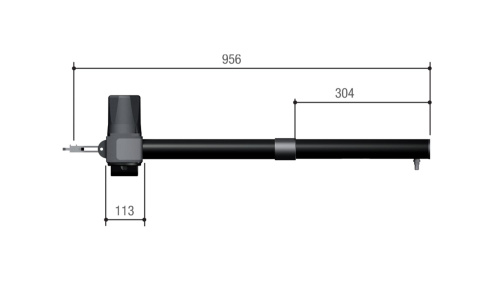 KR310S - Привод 230 В линейный, самоблокирующийся для левой створки