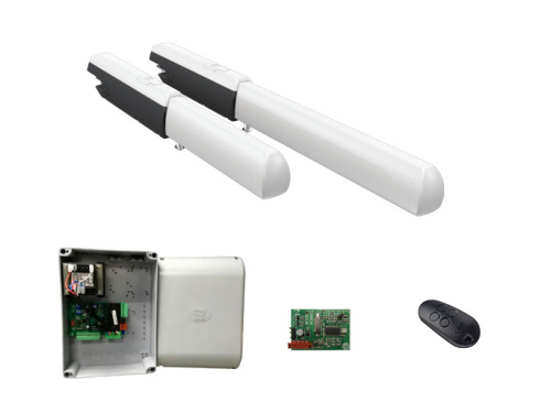 ATI3000A combo KIT - Комплект автоматики для двухстворчатых распашных ворот на основе привода А3000А (блок управления ZF1N, радиоуправление с фиксированным кодом)