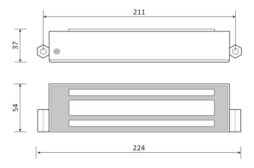 Замок электромагнитный VIZIT-ML400-111CB